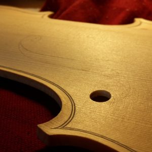 Making of the f-hole